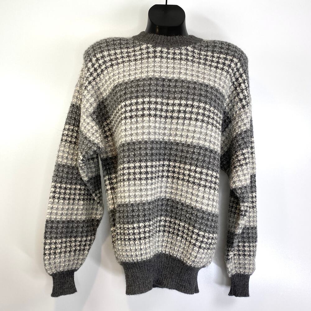 Peruvian Connection Sweater Alpaca Crew Gray